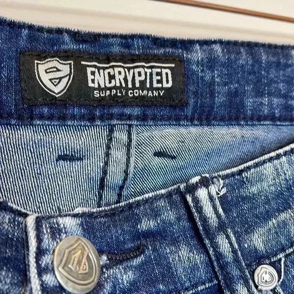Encrypted Supply Blue Denim Jeans - Picture 5 of 11
